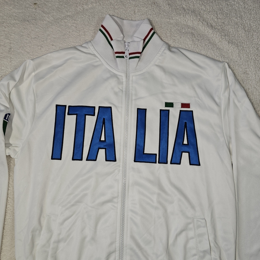 Italina White Jacket with Italia Emblem - Picture 4 of 11
